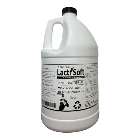 Lactisoft jabon liquido antibacterial para manos y cuerpo